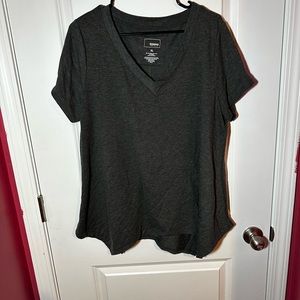 Gray Sonoma Short Sleeve V Neck T Shirt